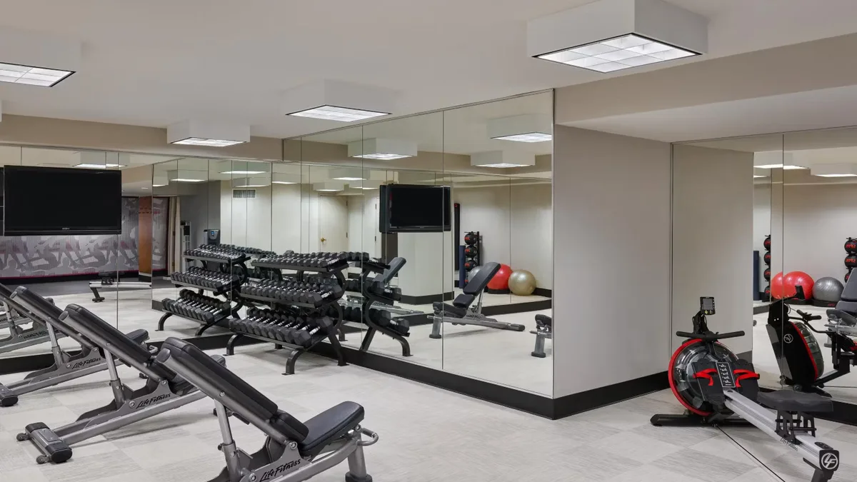 The Astor Crowne Plaza fitness center
